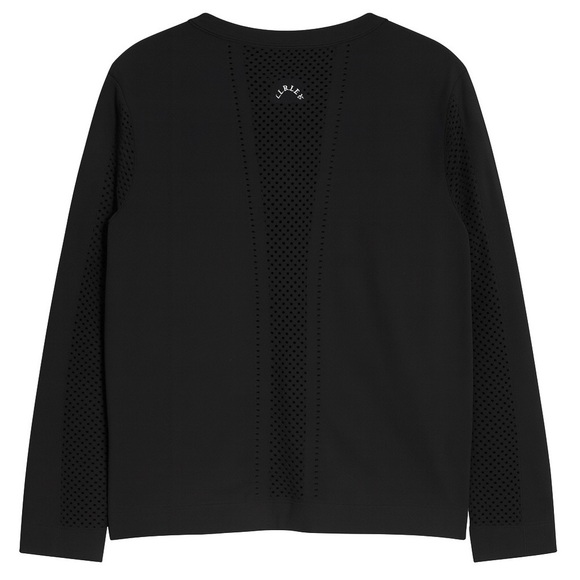 New Varley Black Long Sleeve Workout Top Activewear Yoga Running Gym Shirt S/M - Picture 3 of 7